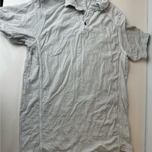 Buckle Men's Polo Shirt in Light Gray